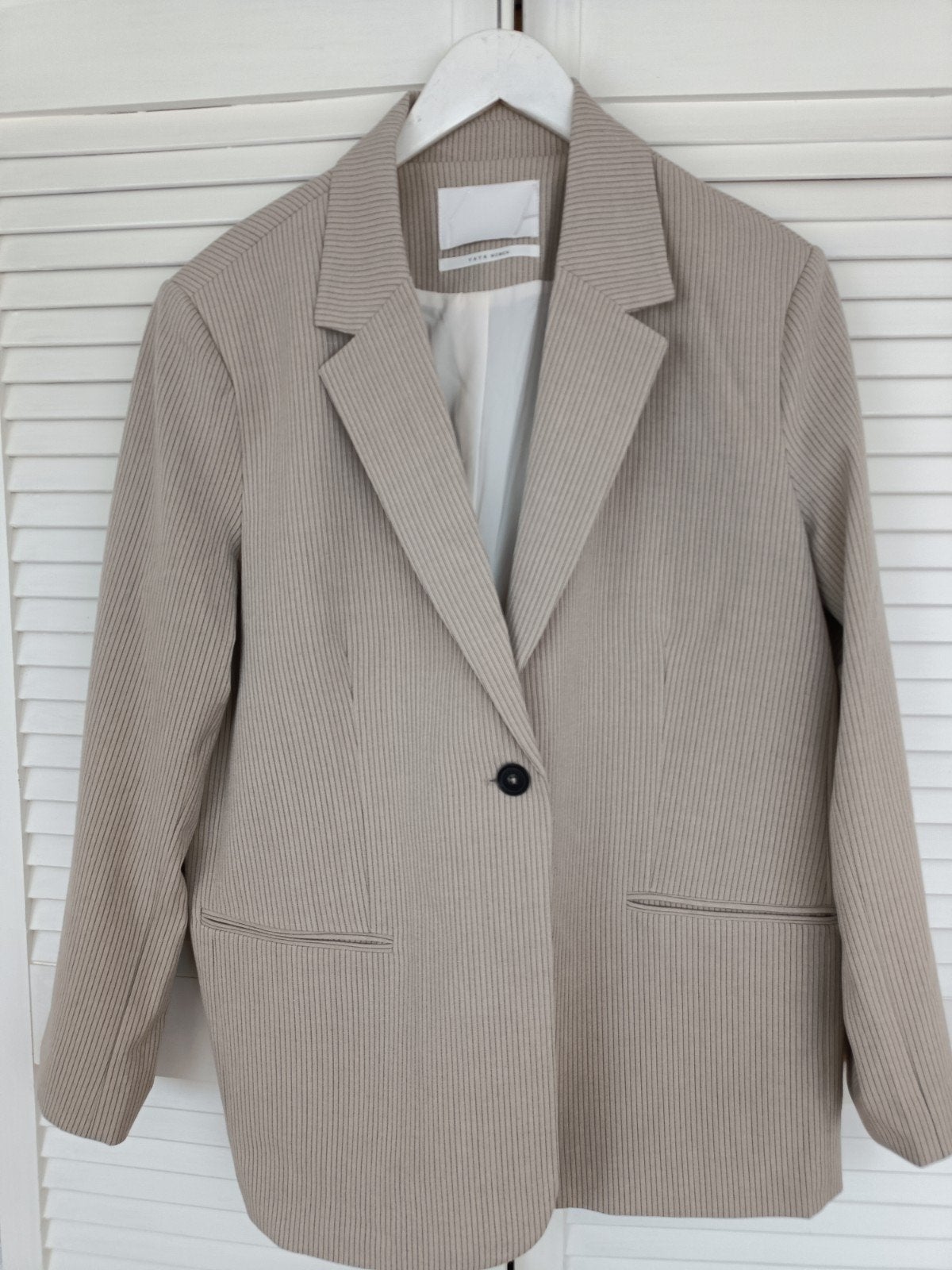 YaYa colbert jasje met 42 nieuw. Zandkleur met streepje, Beige, Maat 42/44 (L), Nieuw, Ophalen of Verzenden