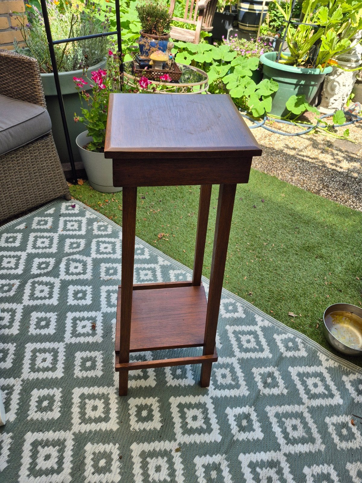 Art Deco Houten Plantentafeltje, Ophalen