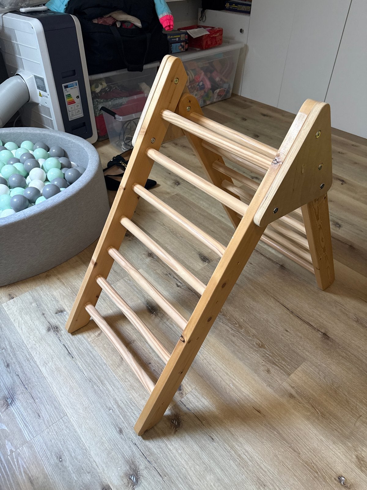 Houten Klimrek / Pikler Driehoek voor Kinderen, Kinderen en Baby's, Ophalen, Zo goed als nieuw, Klimwand