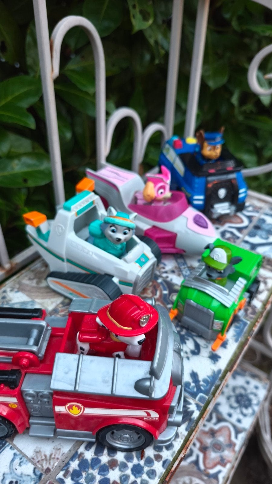 Paw Patrol auto's en pups: Marshall, Chase, Everest, Sky, Ophalen of Verzenden, Zo goed als nieuw
