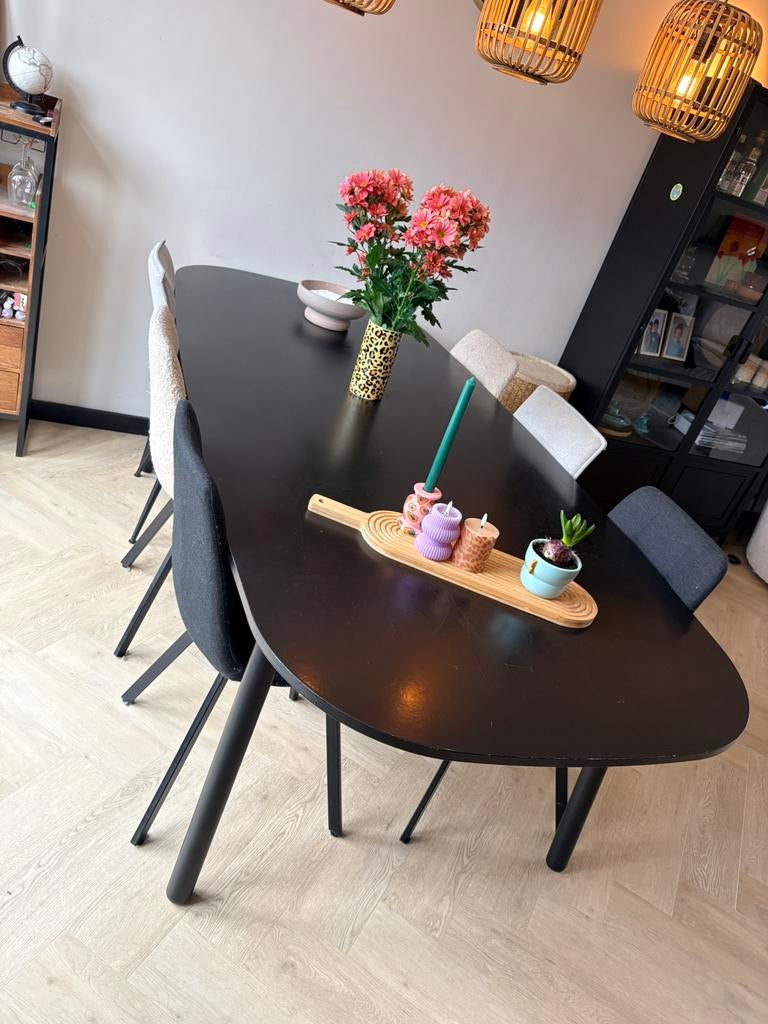 Vedbo eettafel 240x105 zwart, Ophalen, 100 tot 150 cm, 200 cm of meer, Zo goed als nieuw