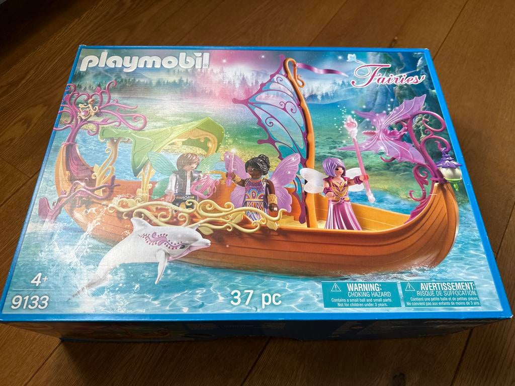 Playmobil Fairies Magische Bloemenboot 9133, Ophalen of Verzenden, Zo goed als nieuw, Meisje
