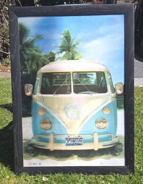 3D Poster VW T1 Bus - Origineel VW - Nieuwstaat, Oorspronkelijke maker, Nieuw, Ophalen of Verzenden, Foto of Poster