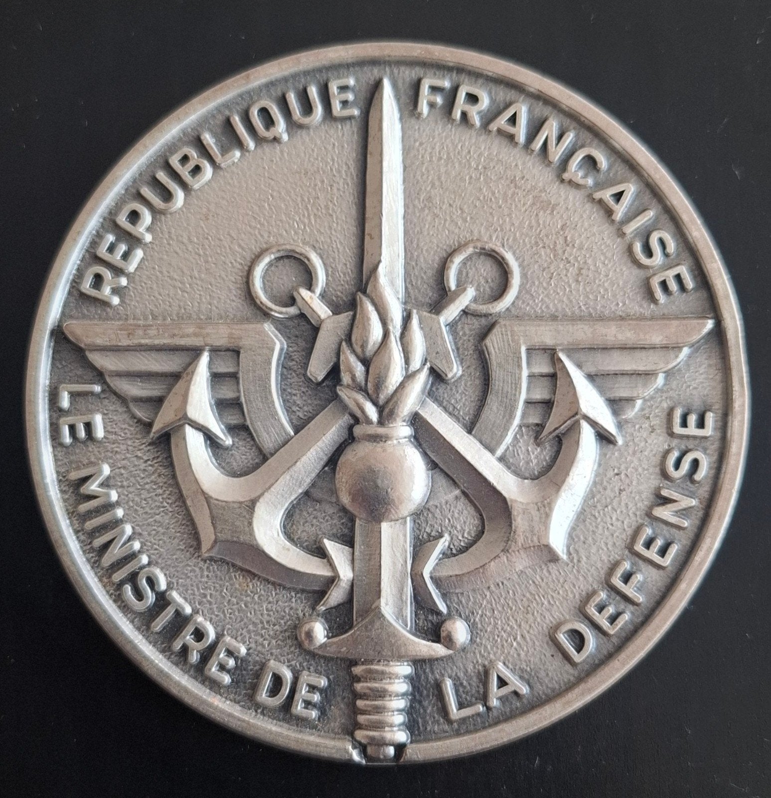 Franse Defensie Medaille - Republique Francaise, Ophalen of Verzenden