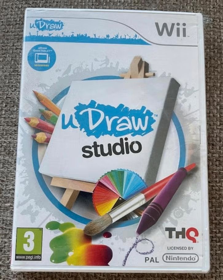 DVD Nintendo uDraw Studio, Spelcomputers en Games, Games | Nintendo Wii, Nieuw, Puzzel en Educatief, 1 speler, Vanaf 3 jaar, Ophalen of Verzenden