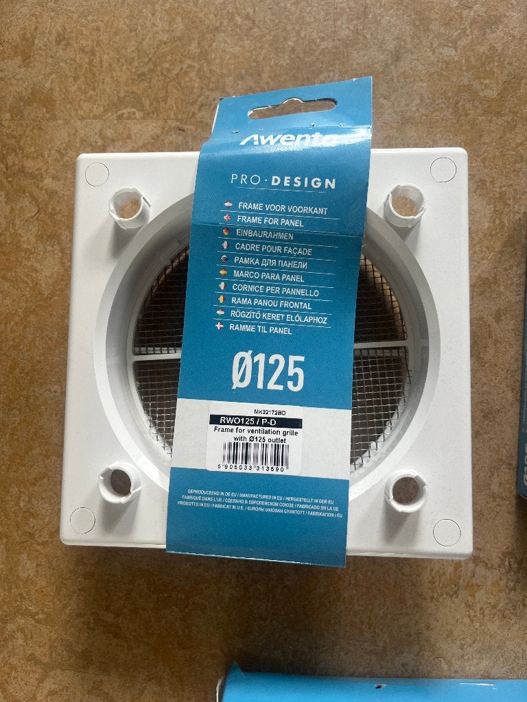 Awenta Pro Design ventilatiesysteem Ø125 mm, Ophalen, Nieuw, Afzuiger