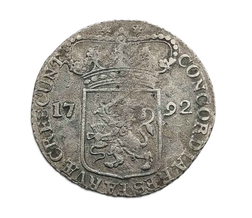 46. Zilveren provinciale dukaat Zeeland, 1792, Postzegels en Munten, Munten | Nederland, Ophalen of Verzenden, Vóór koninkrijk