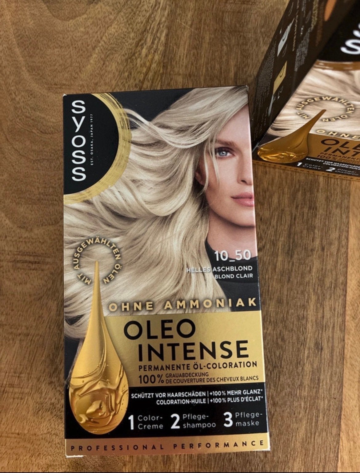 Syoss Oleo Intense Haarverf 10-50 Asblond (4 stuks), Ophalen of Verzenden, Nieuw, Overige typen