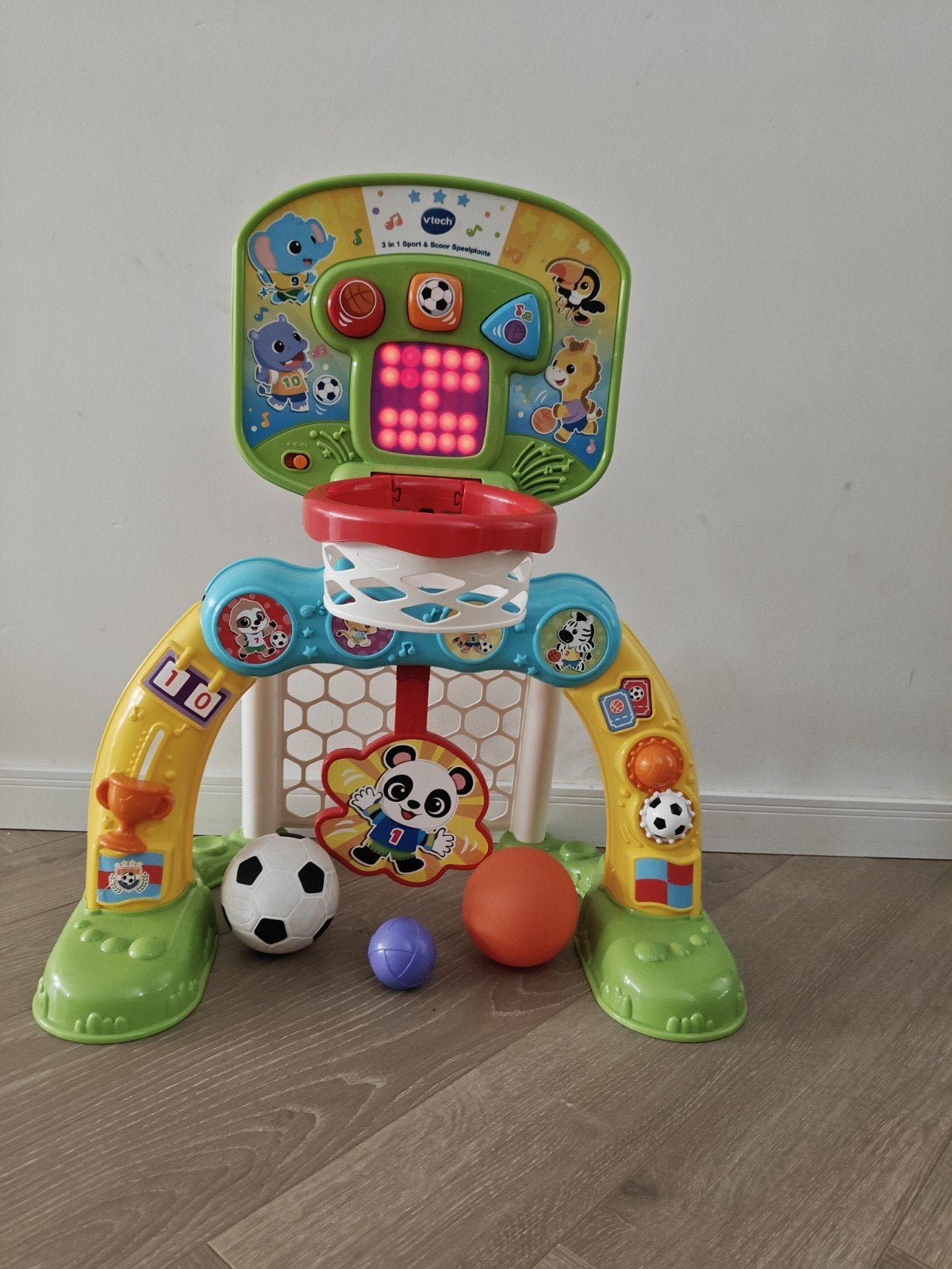 V-tech 3 in1 sport en score, Ophalen, Zo goed als nieuw, 6 maanden tot 2 jaar
