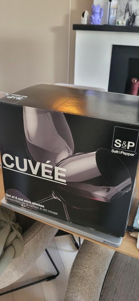 Salt&Pepper Cuvée rode wijnglazen - set van 6, Ophalen, Glas of Glazen, Nieuw, Glas