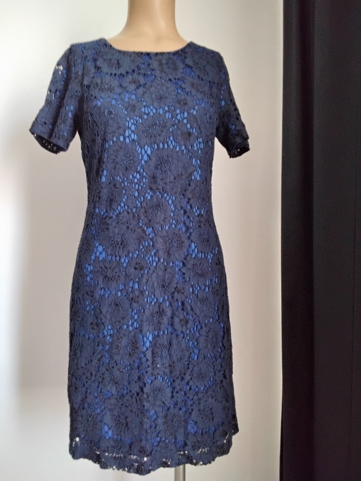Smashed Lemon Jurk Kant Maat 38 Nieuwstaat, Maat 38/40 (M), Blauw, Ophalen of Verzenden, Zo goed als nieuw