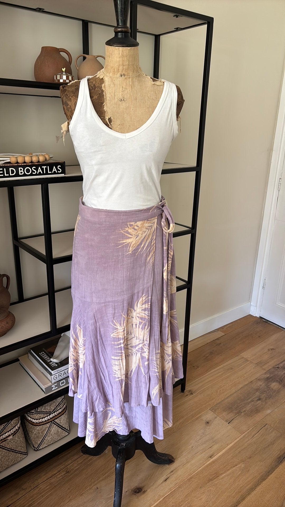 YAYA lange zwierige lila stroken rok nieuw maat 38, Kleding | Dames, Rokken, Maat 38/40 (M), Zo goed als nieuw, Onder de knie