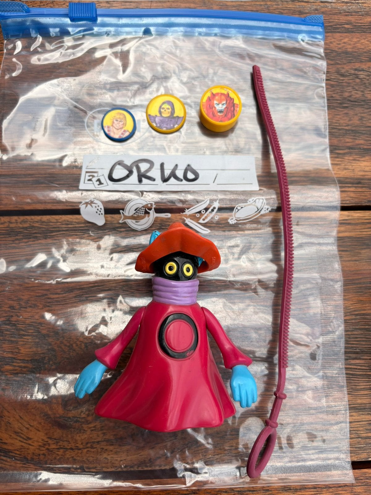 Orko actiefiguur met accessoires - Masters of the Universe, Ophalen of Verzenden, Gebruikt