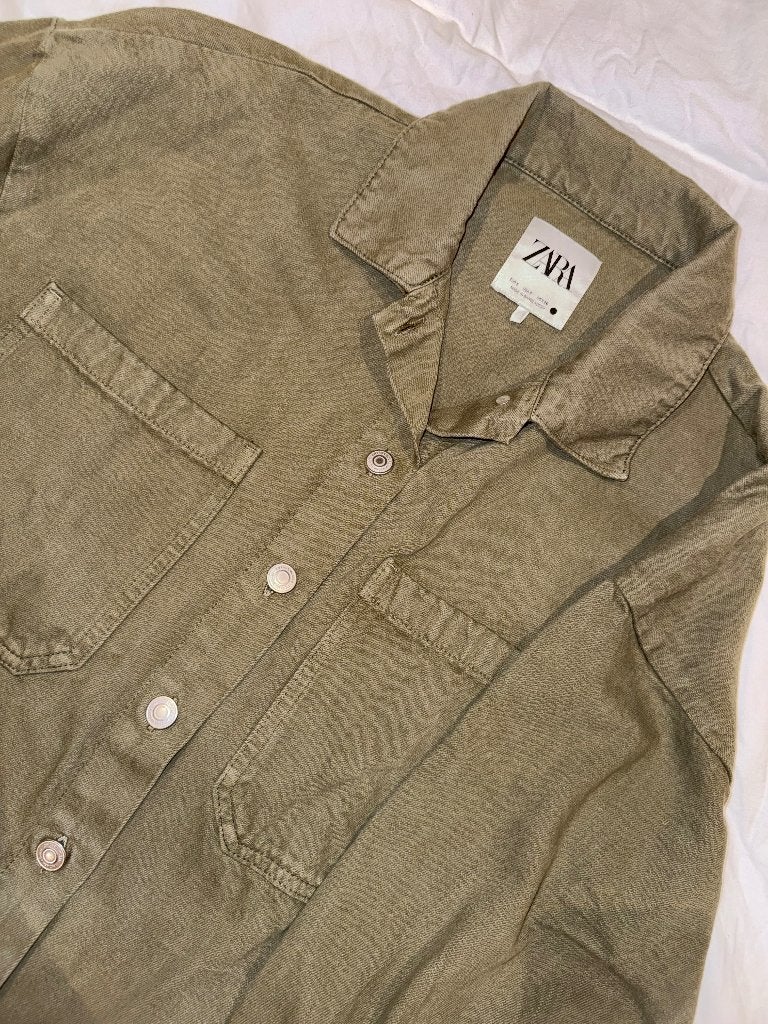 Zara overshirt /lightweight jacket, Kleding | Dames, Jassen | Zomer, Zo goed als nieuw, Maat 36 (S), Overige kleuren, Ophalen of Verzenden