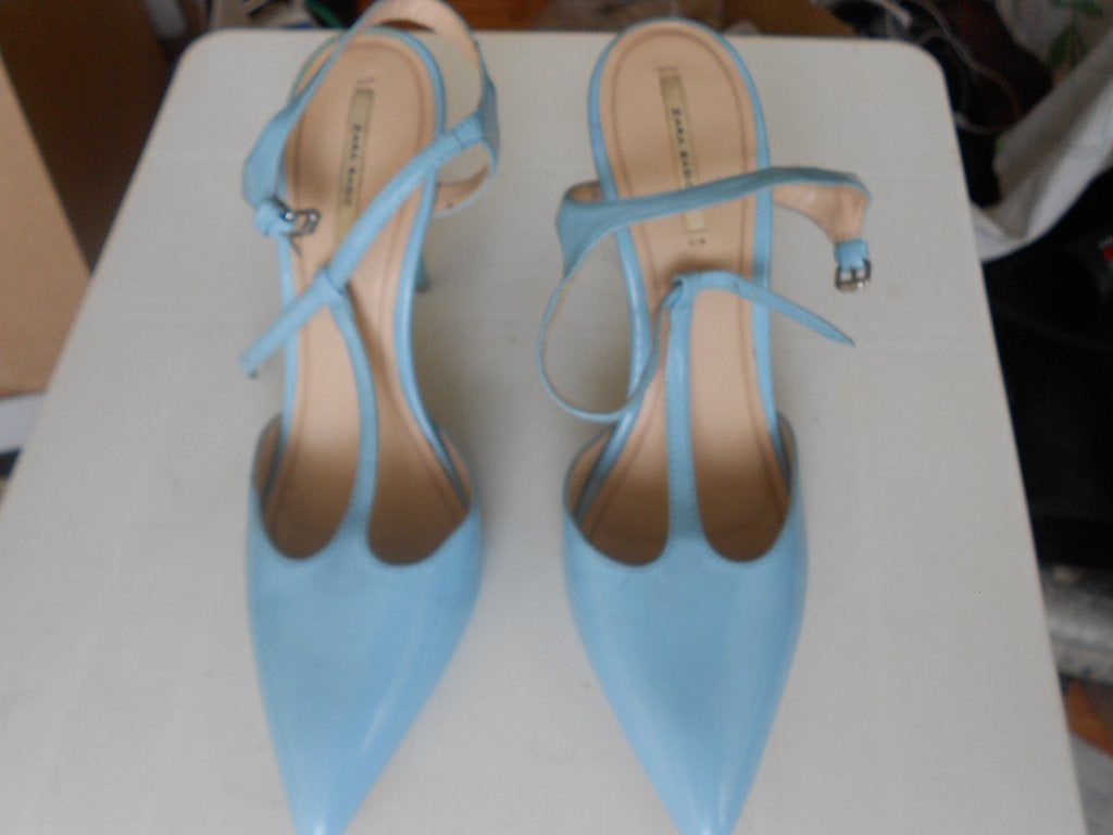 Dames schoenen maat 40 Turkoise, naaldhak rond 6 x100mm., Ophalen, Pumps, Overige kleuren, Zara Basic