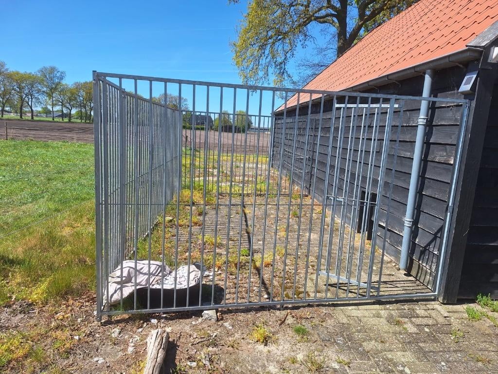 Kennel gegalvaniseerd Hondenkennel Hondenren, Ophalen, Hondenkennel, 100 cm of meer, 110 cm of meer