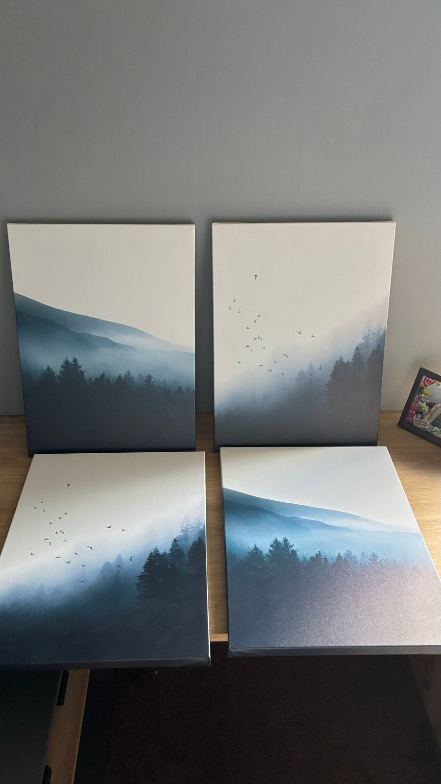 IKEA PJÄTTERYD Canvas Schilderijen (4 stuks), Minder dan 50 cm, Nieuw, Ophalen of Verzenden, Schilderij