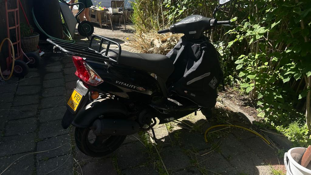 Kymco Vitality Scooter - Zwart, Gebruikt, Ophalen, Gebruikt, Benzine, Overige modellen
