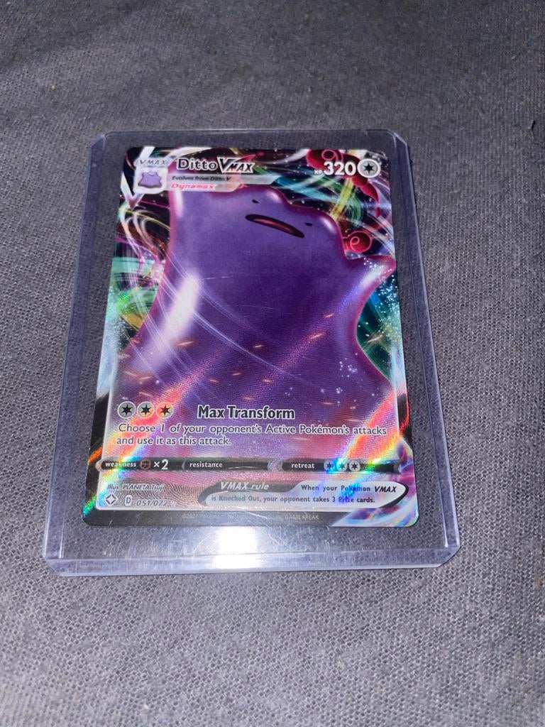 Pokémon Kaart: Ditto VMAX (Dynamax) - Zeldzaam, Ophalen, Zo goed als nieuw, Losse kaart