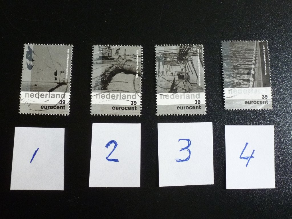 Nederland 2003. Nederland en het water. Losse zegels, Verzenden, Gestempeld
