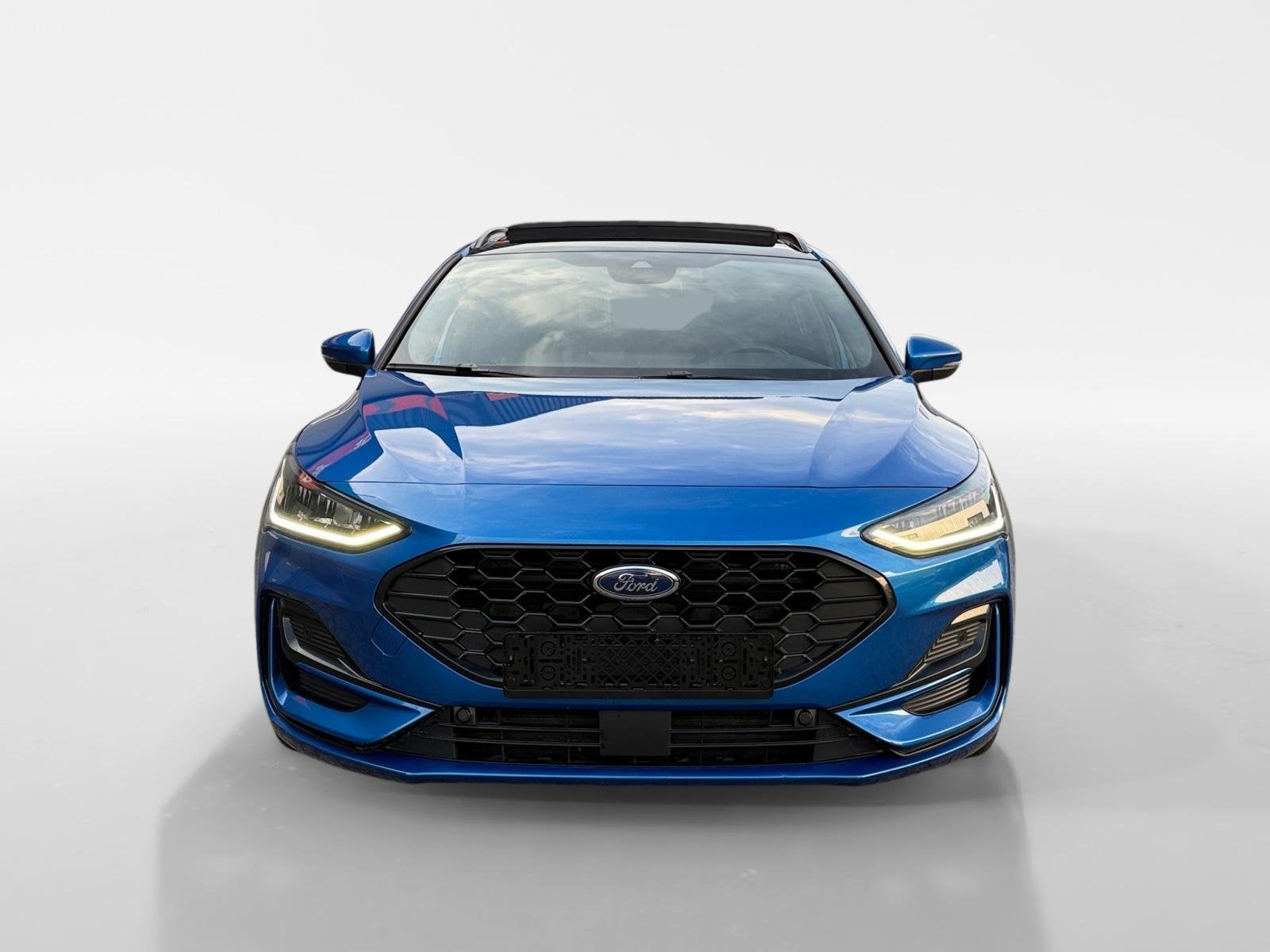 Ford Focus Wagon 1.0 EcoBoost Hybrid ST Line X | Winter Pack, Auto's, 12 maanden, Stof, Blauw, 155 pk