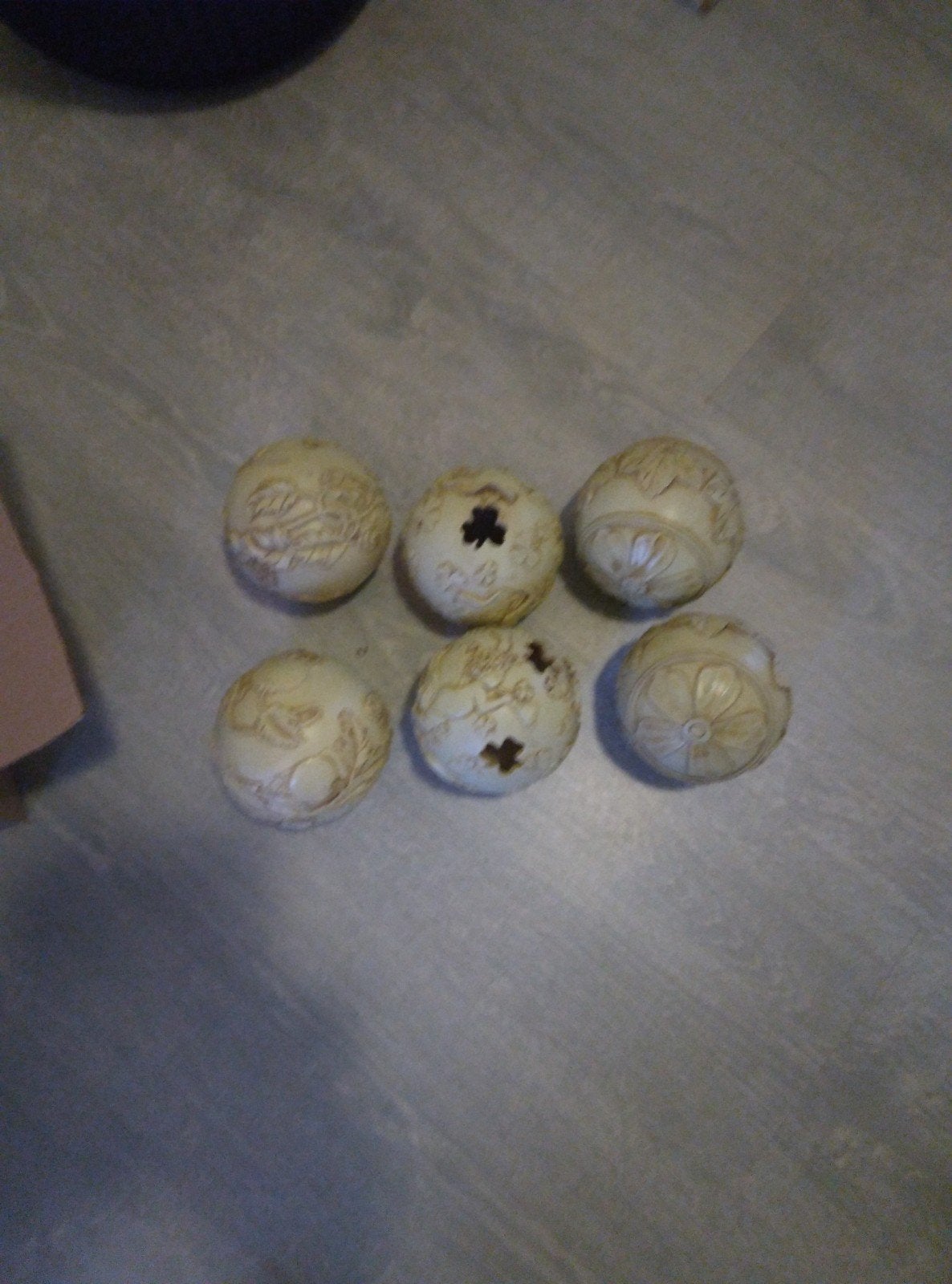 6 decoratie ballen polystone, Diversen, Ophalen of Verzenden