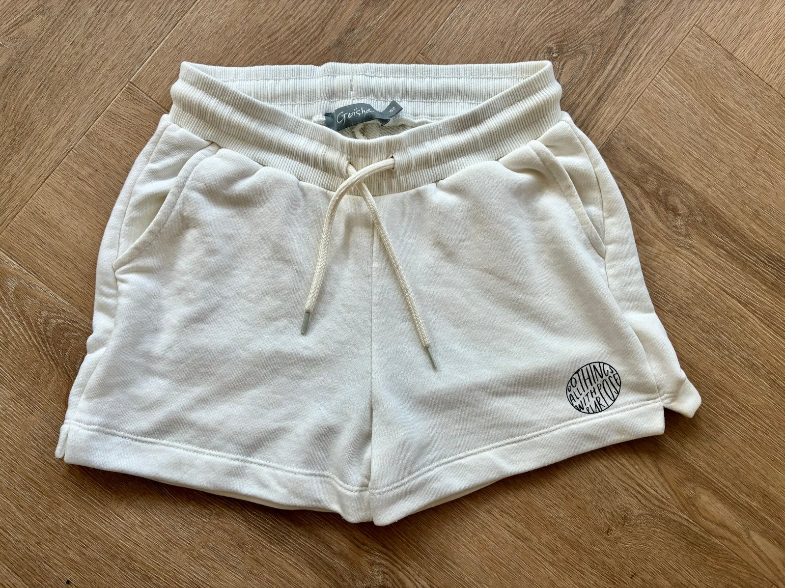 Geisha Witte korte broek maat 152 nieuw, Verzenden, Nieuw, Meisje, Broek