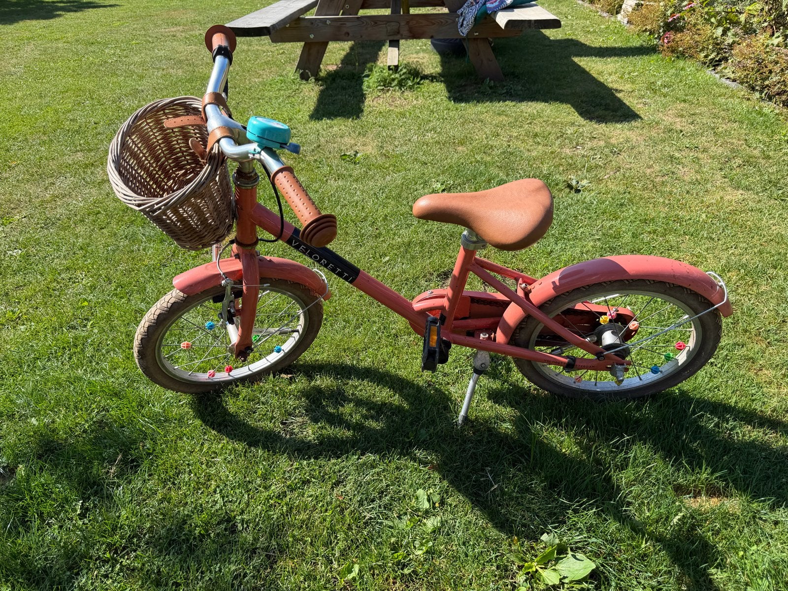 Veloretti Maxi fiets 16 inch met mandje en terugtraprem, Ophalen, Gebruikt, Terugtraprem, 16 tot 20 inch