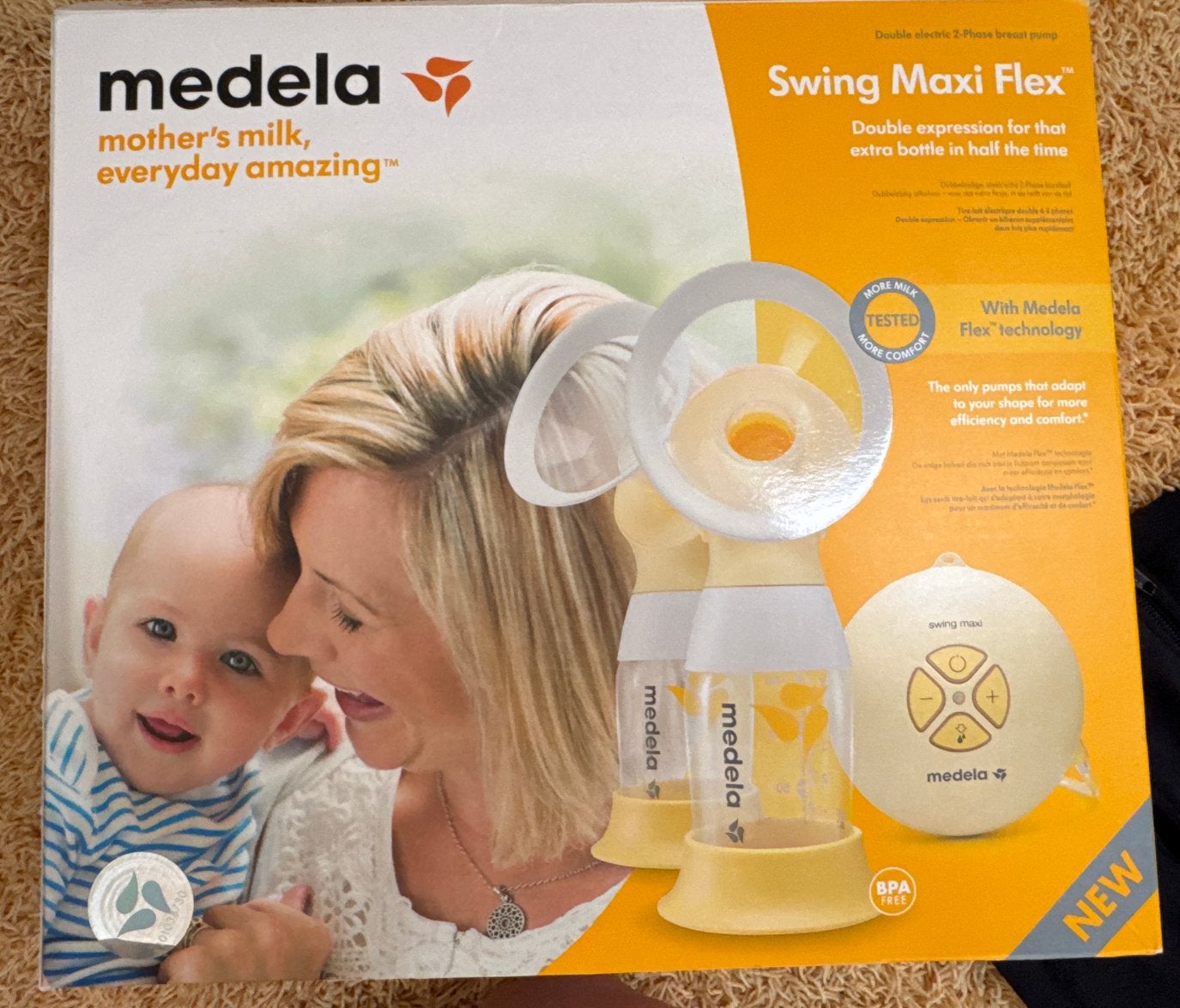 Medela Swing Maxi Flex dubbele elektrische borstkolf, Ophalen of Verzenden, Zo goed als nieuw