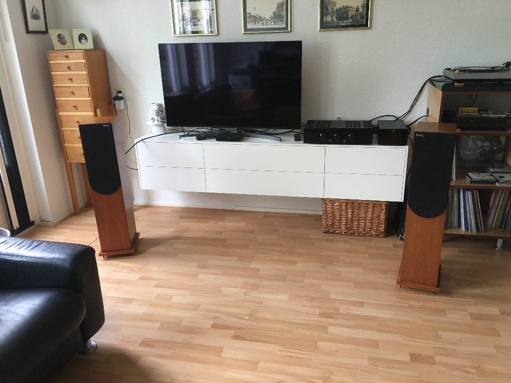 Proac Studio 125 luidsprekers, Vloerstaande luidspreker, Gebruikt, 120 tot 150 watt, Ophalen