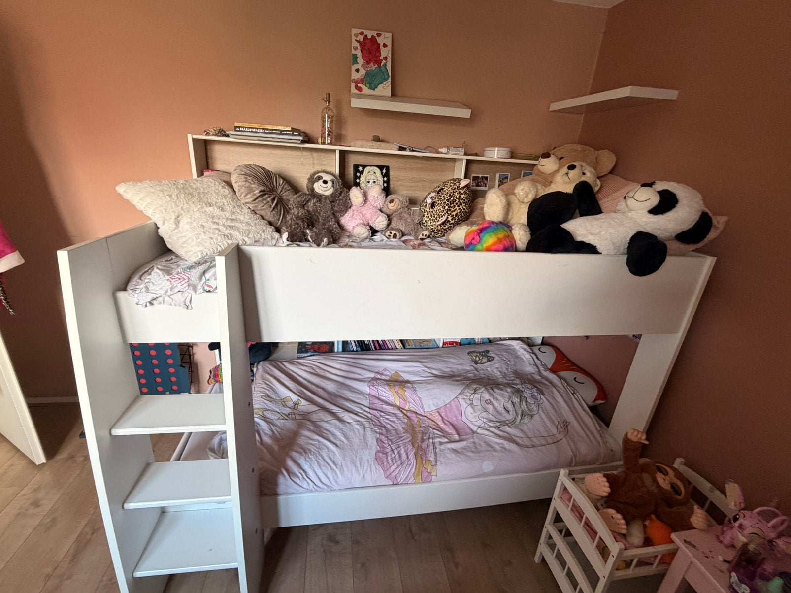 Mooi goed onderhouden stapelbed, Ophalen, Gebruikt, 90 cm, Tweepersoons