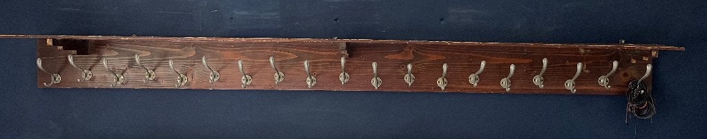 Antiek lange Wandkapstok, Gebruikt, 200 cm of meer, Hout, Ophalen