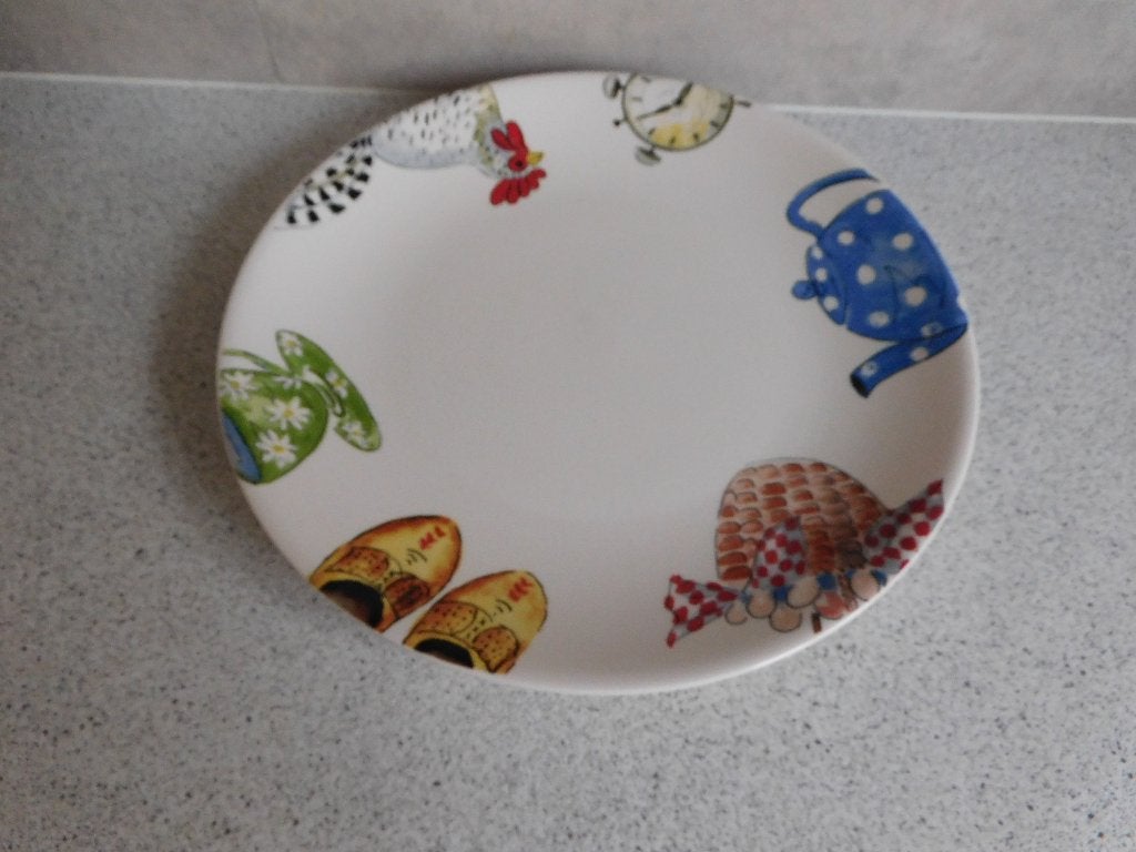 Bord Landleven Alie Kruse-Kolk - 26 cm, Huis en Inrichting, Overige merken, Keramiek, Landelijk/Boerenbont, Ophalen of Verzenden