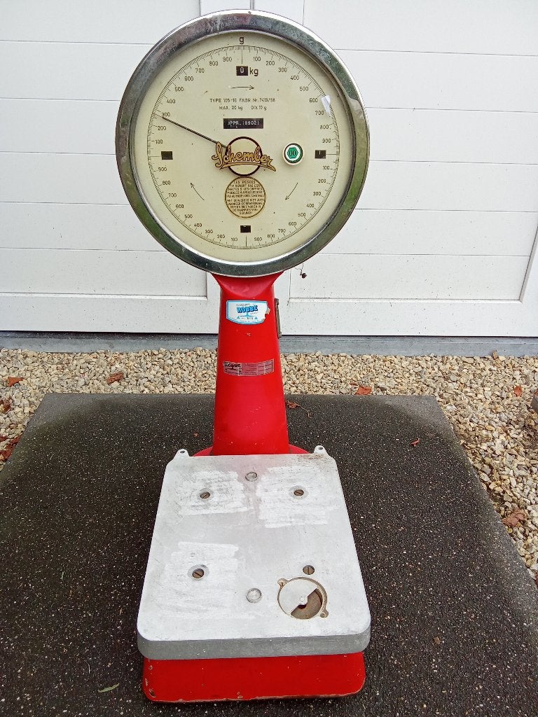 Weegschaal schember 20kg rood., Ophalen