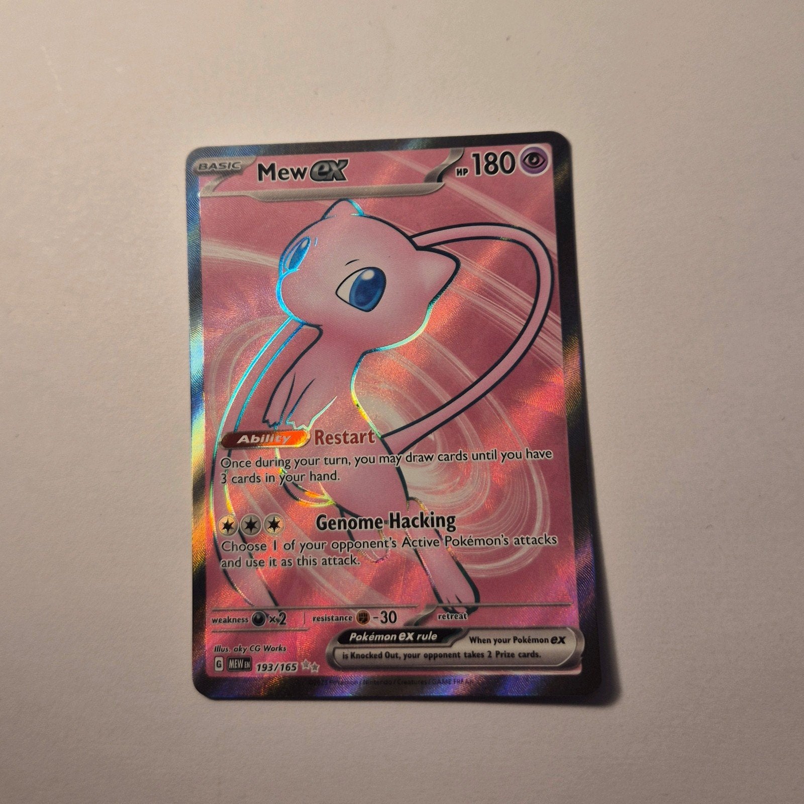 Mew EX 193/165, Ophalen of Verzenden, Zo goed als nieuw, Losse kaart