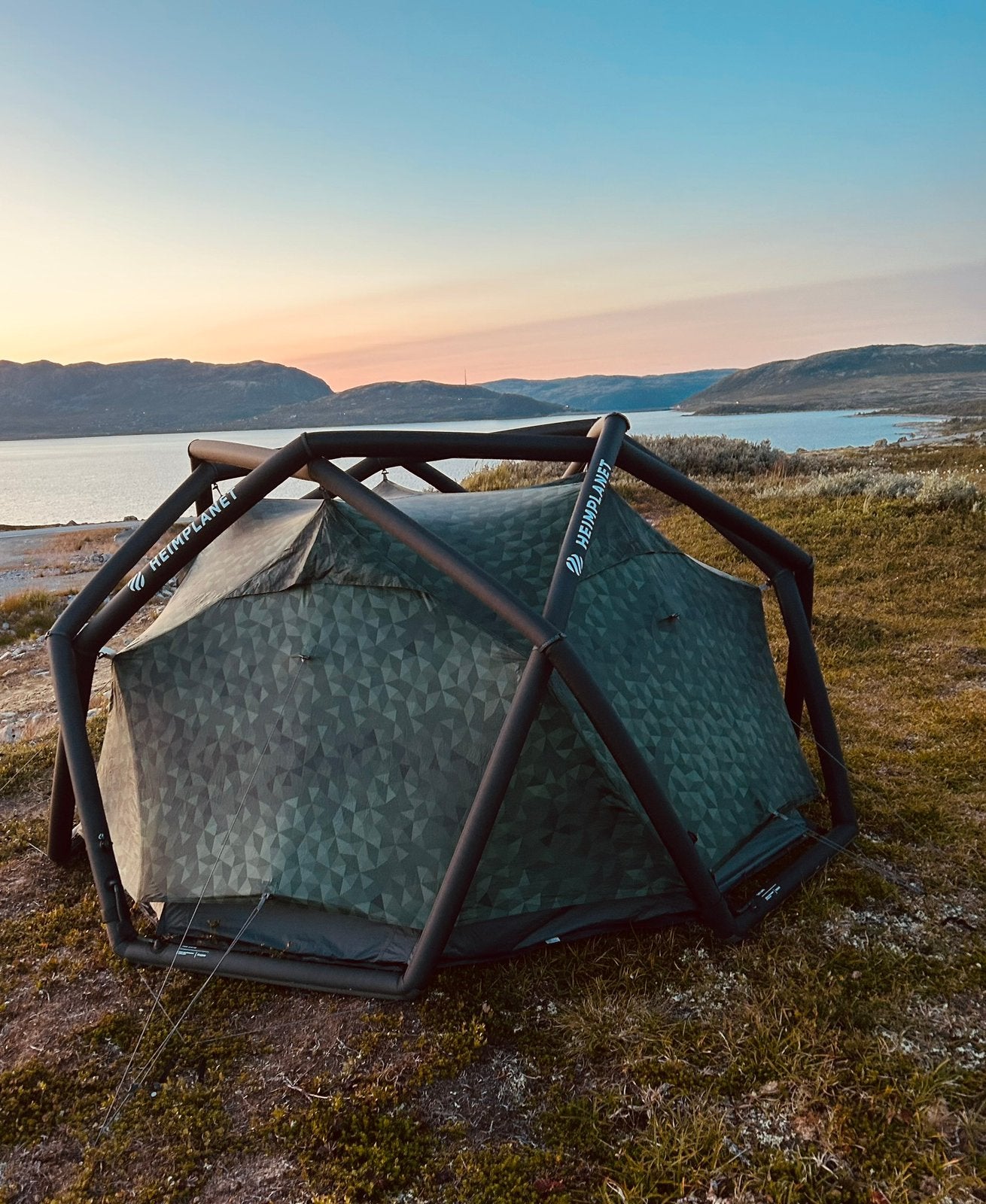 Tent Heimplanet The Cave Cairo Camo + Complete Set kamperen, Ophalen, Zo goed als nieuw