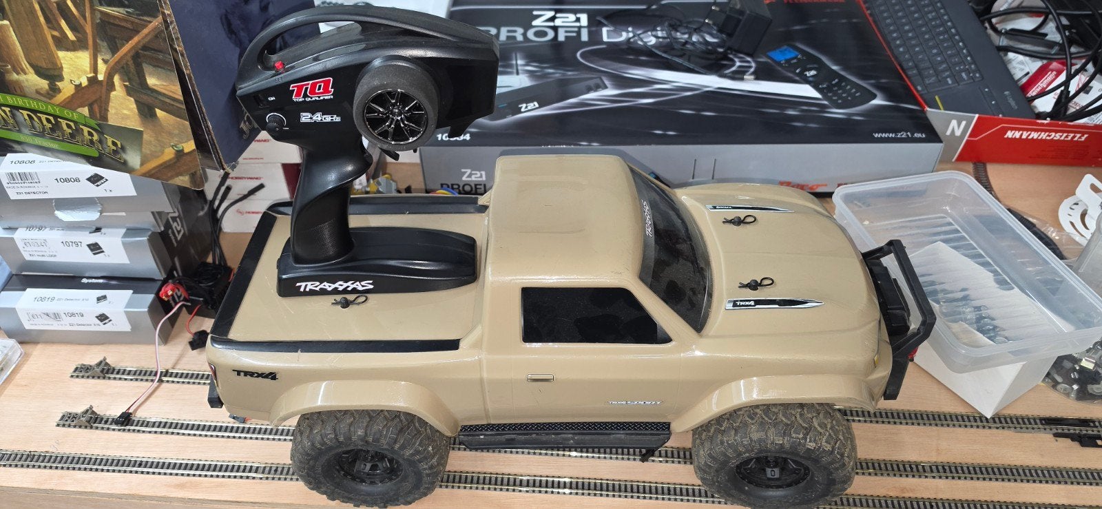Traxxas TRX-4 RC Crawler met zender en accu, Elektro, Gebruikt, Auto offroad, Ophalen of Verzenden