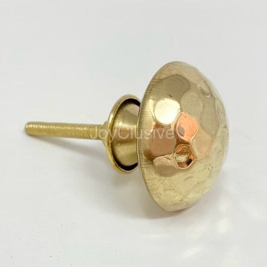 Gehamerde kastknop - Retro Chic - Messing, Almere, JoyClusive, Nieuw, Ophalen of Verzenden