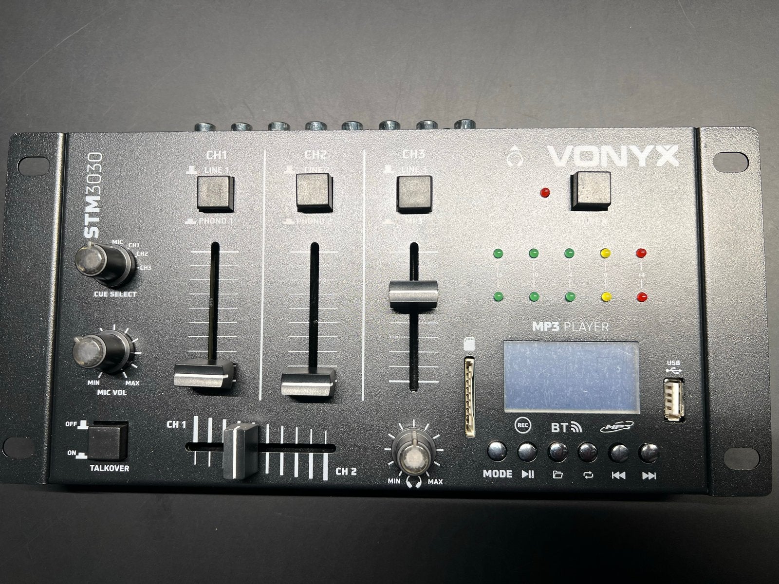 Vonyx STM3030 4-kanaals DJ Mixer met USB/MP3/BT/REC, Muziek en Instrumenten, Mengpanelen, Ophalen of Verzenden, Nieuw, Minder dan 5 kanalen