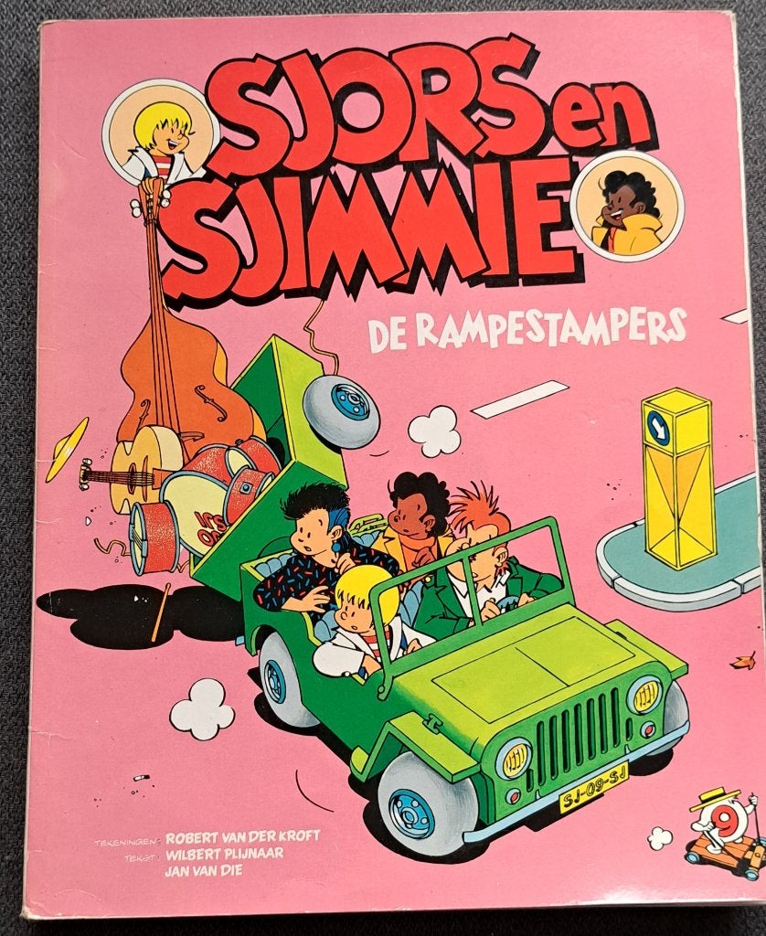 Sjors en Sjimmie Nr. 9 - De rampestampers, Eén stripboek, Ophalen of Verzenden, Gelezen