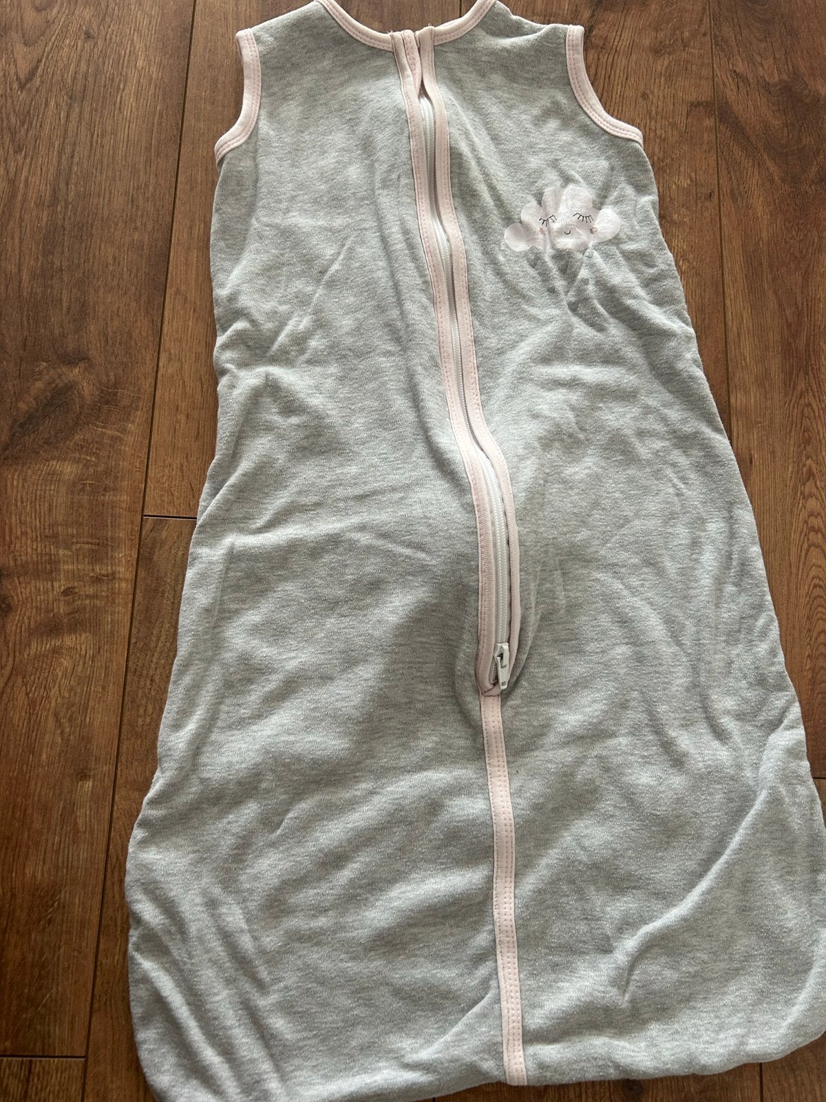 Bambino slaapzak 80 cm met wolkje, Kinderen en Baby's, Wasbaar, Gebruikt, Grijs, Slaapzak