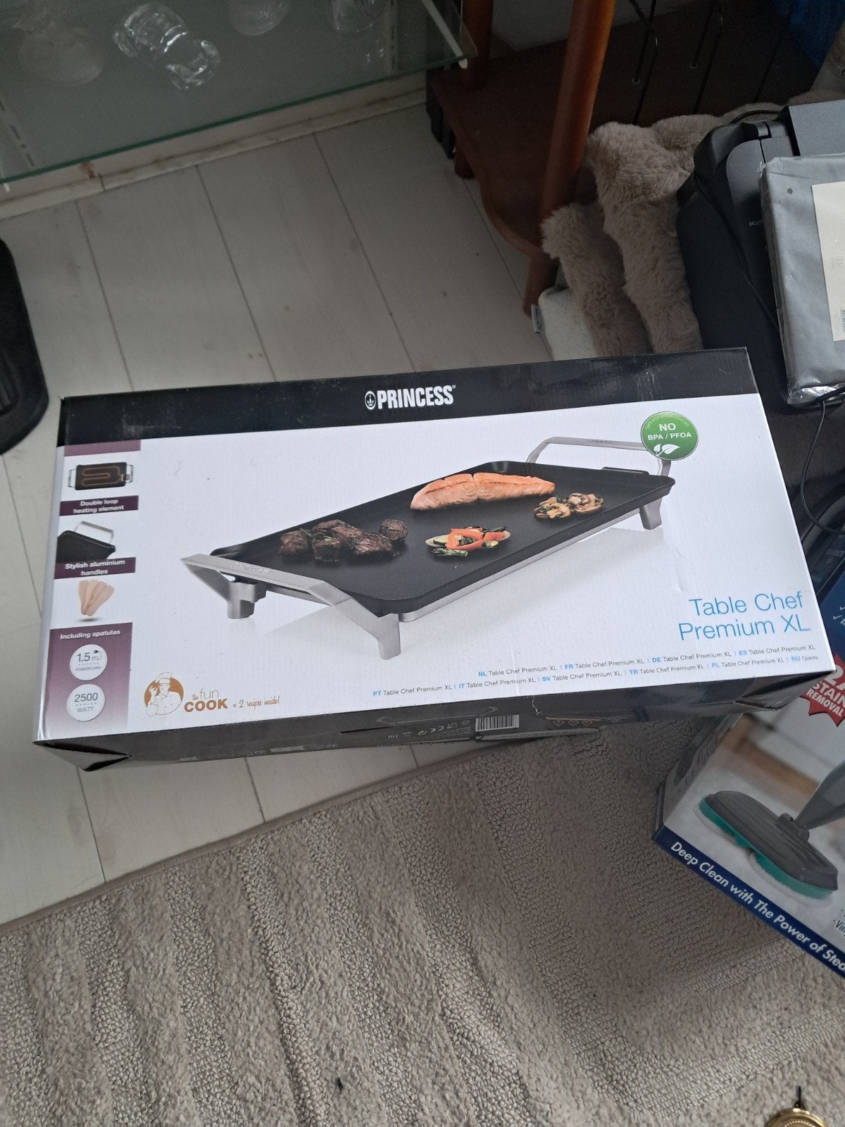 Grote electrische grilplaat, Ophalen, Nieuw, Tafelgrill