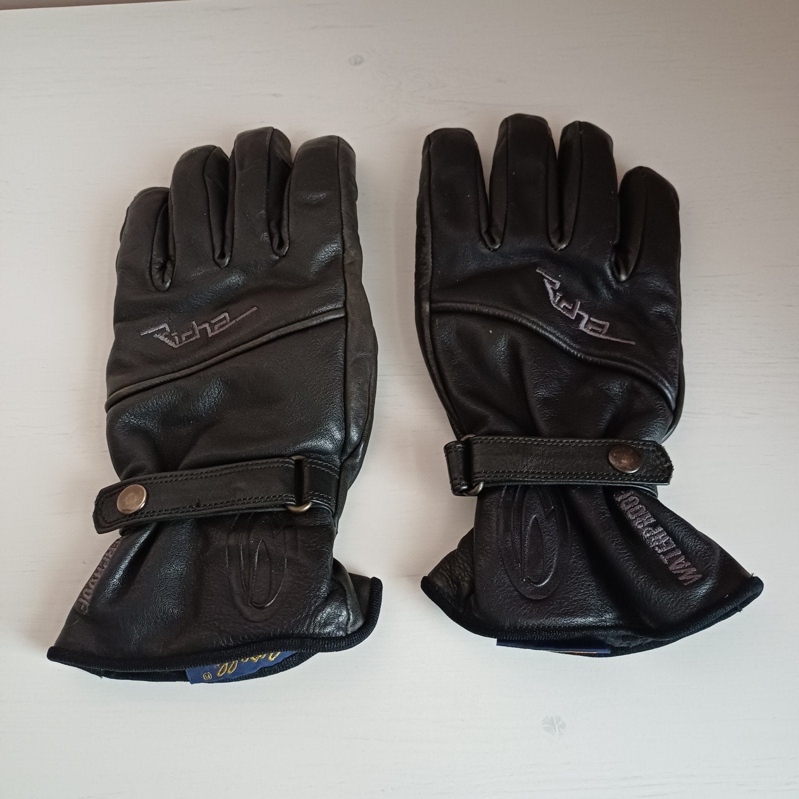 Richa Purelle zwarte leren motorhandschoenen, Motoren, Dames, Ophalen of Verzenden, Richa, Handschoenen