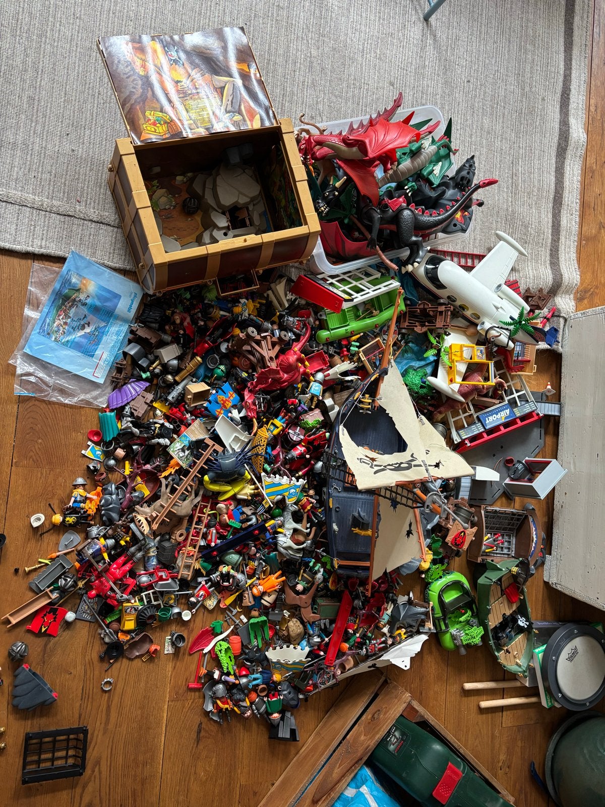 Grote Playmobil collectie: piraten, ridders, draken en meer!, Ophalen, Gebruikt