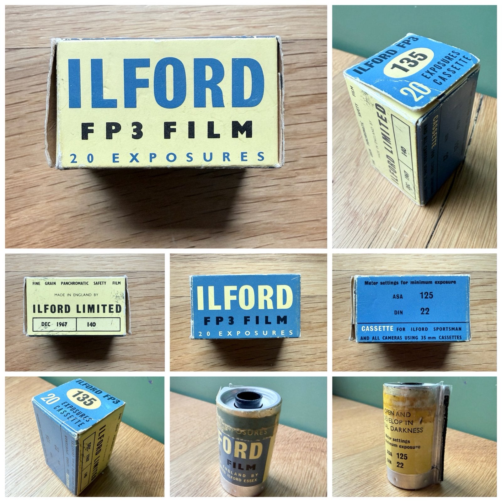 Ilford fp3 filmrol, Ophalen of Verzenden