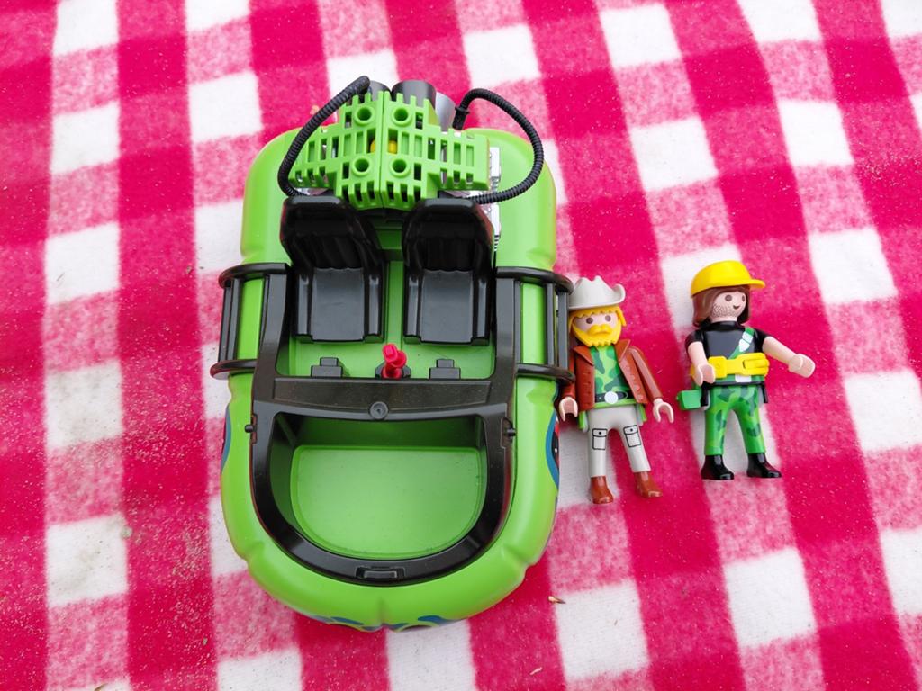 Playmobil hovercraft met 2 poppetjes, Ophalen of Verzenden, Zo goed als nieuw