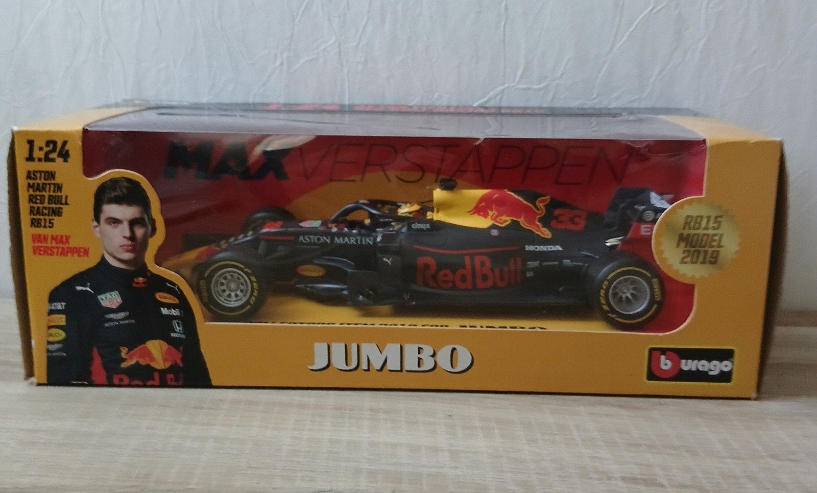 Jumbo Race Auto Max Verstappen 2019 Nieuw, Hobby en Vrije tijd, Modelauto's | 1:24, Ophalen of Verzenden, Nieuw, Auto, Bburago