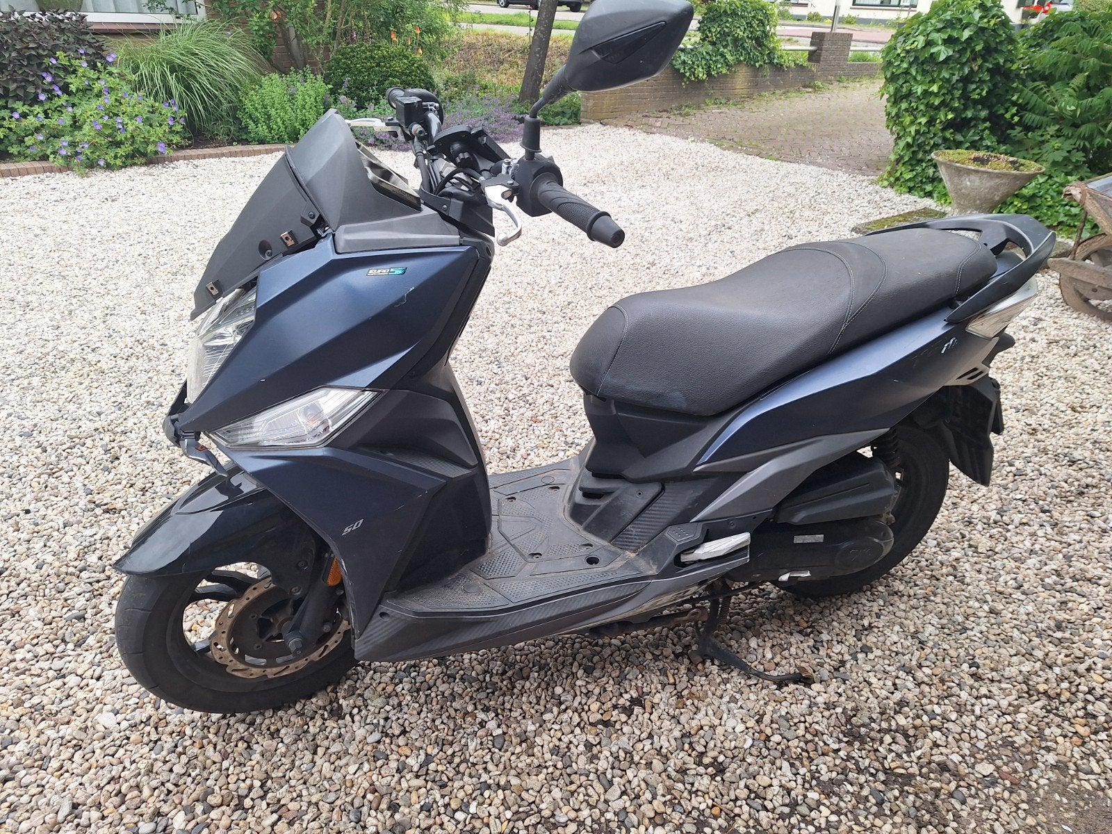 Sym jet14 bromscooter 2021 geel kenteken voor schade, Ophalen, Gebruikt, Benzine, Overige modellen