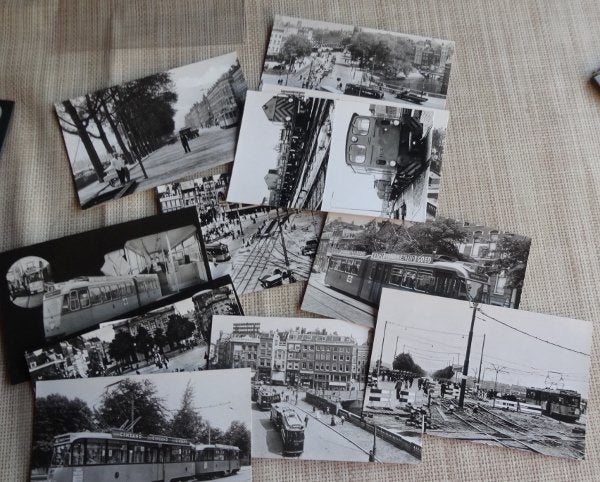 SERIE OUDE TRAM FOTO KAARTEN * Vaste Prijs *, Verzenden, Voor 1920, Ongelopen, Voertuig