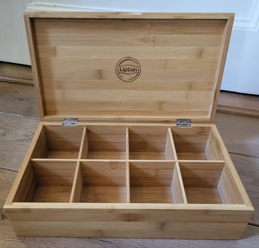 LIPTON Bamboo prof thee kist - 8 vaks - NIEUW, Ophalen of Verzenden, Nieuw